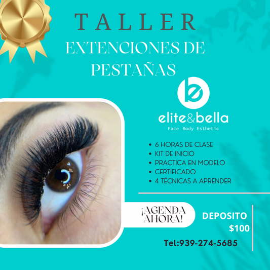 TALLER DE EXTENCIONES DE PESTAÑAS PRESENCIAL